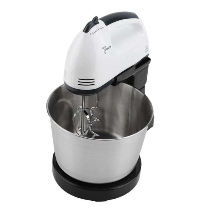 Batteur à Main 1000W - 4 Accessoires Inclus (fouet, Crochet Pétrisseur, Hachoir, Gobelet) - 30 Vitesses Réglables - Idéal Pour Cuisine Maison