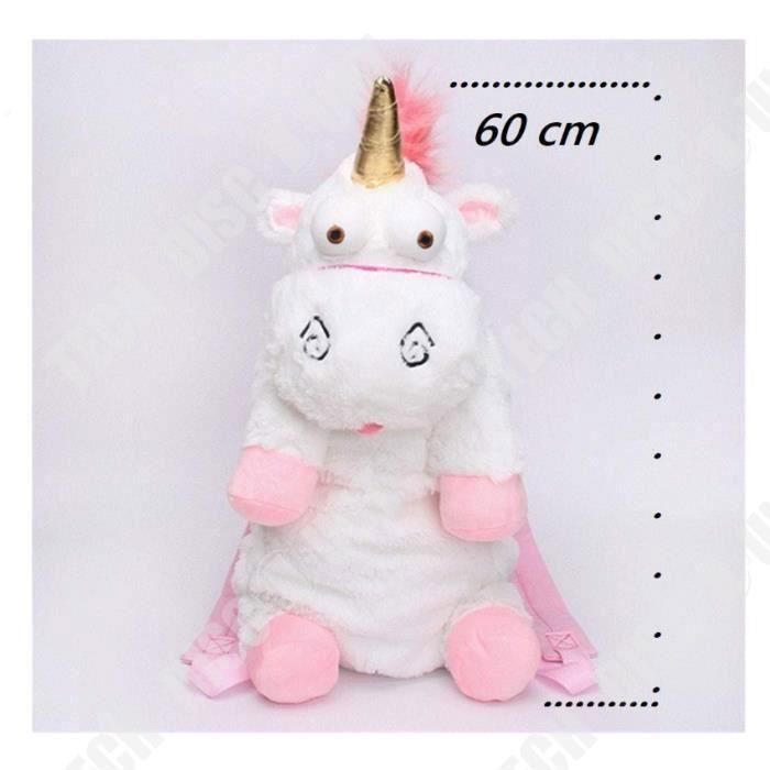 Peluche Licorne Pégase - Porte-clés Détachable Pour Sac à Dos - Cadeau Fille