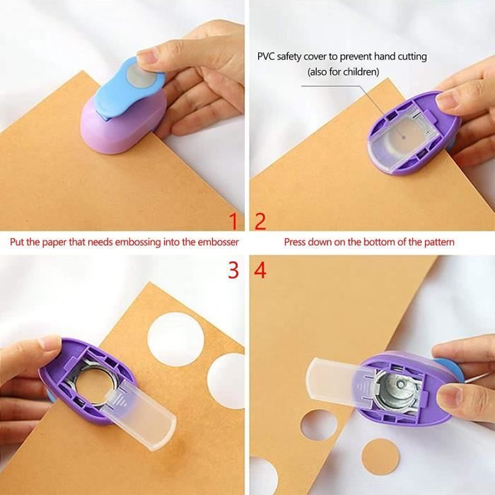 Perforatrice-poinçon,Perforatrice Ronde En Papier Pour Scrapbooking,outil Portable De Reliure De