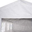 Tente de réception 4 x 8 m - Lutecia -  Blanc - tente de jardin idéale pour réception à utiliser comme pavillon. chapiteau ou-3