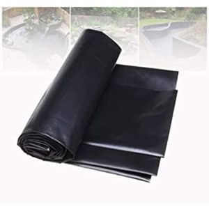 Liner de bassin en PVC 14 m x 2 m 0,5 mm, noir, bâche pour le bassin de jardin