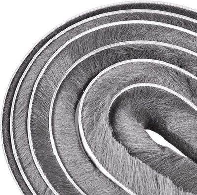 Wadafen 10M (L) X9mm(B) X9mm(D) Joint Brosse Porte Coulissante,Joint De Porte D'entrée,Joint Fenêtre Isolation En Bande Adhésif,pour Fenêtres, Portes Coulissantes Et Garde-robe
