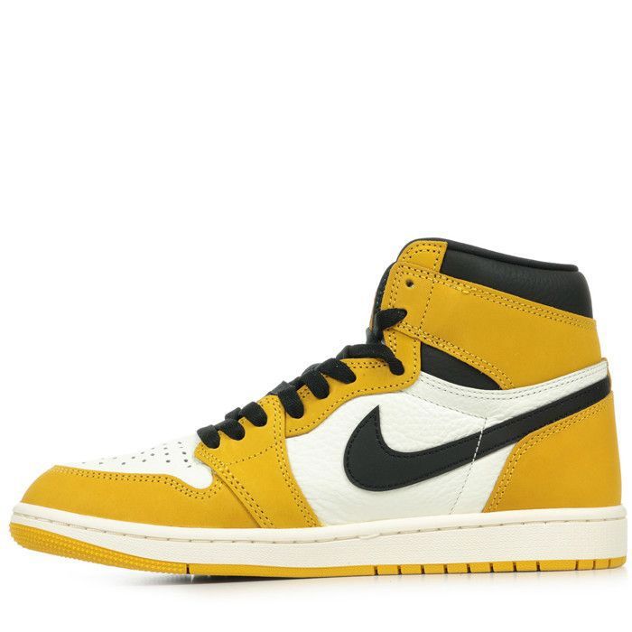 air jordan 1 mid black yellow