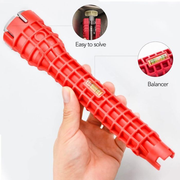 SUPAWAY Set De 9 Clés Pour Robinet - Douilles 8 à 17 Mm - Outil D'installation Pour Lavabo, Plomberie
