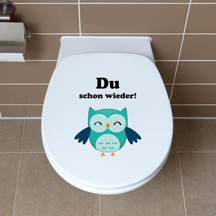 Kalavika Sticker Muraux Couvercle de toilette Flush it Autocollant  Décoratif Murale pour Toilet WC, 57*20cm - Cdiscount Maison