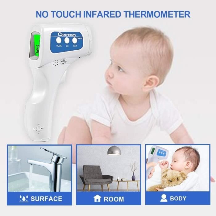 Thermomètre auriculaire et frontal, thermomètre Infrarouge Oreille pour bébé  Enfants Adultes et l'Objet Surface - Cdiscount Puériculture & Eveil bébé