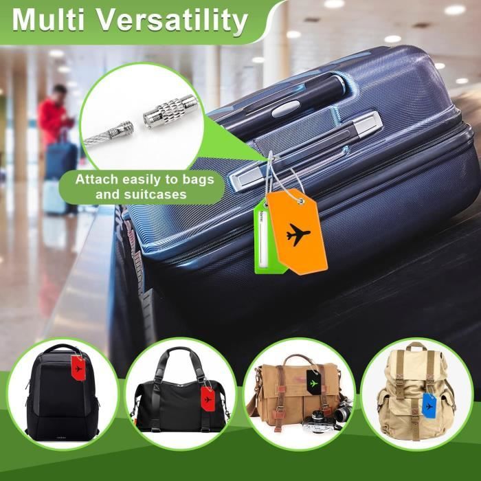 étiquettes Pour Sacs De Voyage Lot De 5 Bagages Étiquettes, Voyage Valise Etiquettes De Bagages ID étiquette Valise Sécurité Voyage étiquettes Pour Sacs De Voyage Lot De 5 Bagages Étiquettes, Voyage Valise Etiquettes De Bagages ID étiquette Valise Sécurité Voyage