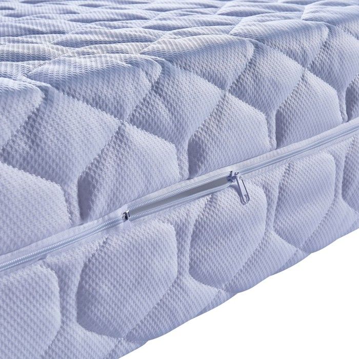 Matelas 19,5 Cm Très Ferme + Alèse - 7 Zones De Confort - Housse Déhoussable Lavable - Provence Literie