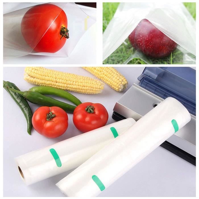 Sacs Sous vide Pack de 2 rouleaux 20x500cm, Sac sous vide