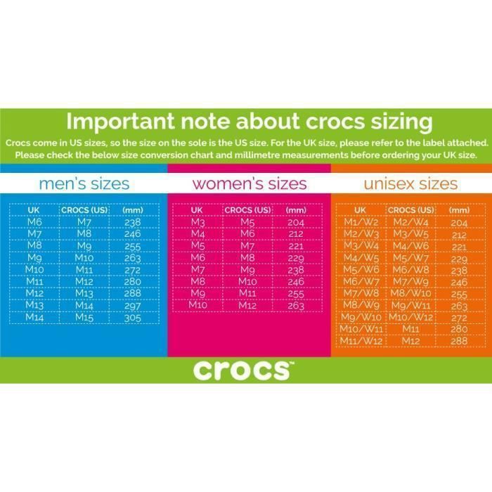 Bottes Crocs Freesail Chelsea Noir Femme Taille UK W3 US