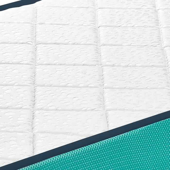 Matelas Bébé DORMISSIMO Baby Bleu 60x120 Cm - Épaisseur 11 Cm - Noyau Perforé Respirant - Anti-Plagiocéphalie
