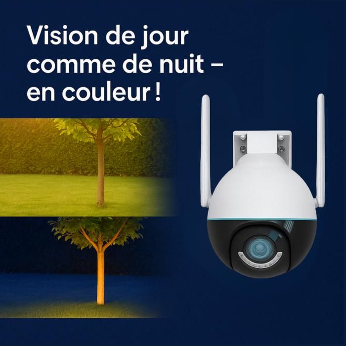 Daewoo Caméra extérieure rotative WiFi EP506 4MP - Cdiscount Bricolage