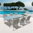 Salon De Jardin En Aluminium 8 Personnes Bandol Achat Vente