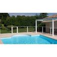 Barrière de piscine - Chalet & Jardin - 100 - Panneaux en polyméthhylméthacrylate - Blanc-0