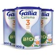 Laboratoire Gallia Calisma 3 Bio, Lait en poudre pour bébé Bio, De 10 à 36 Mois, 800g (Packx3)-0