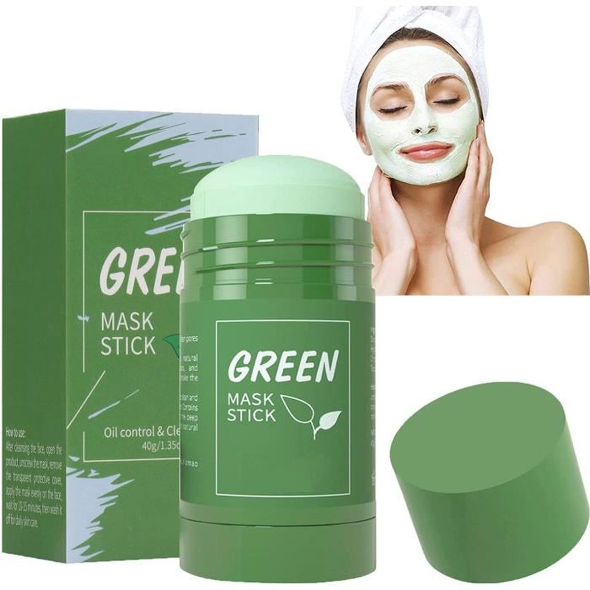 Green Tea Purifying Clay Stick Mask,Green Tea Cleansing Mask Stick