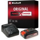 Einhell Starter Kit 2,5 Ah Power X-Change (Lithium-Ion, 18V, chargeur + 1 batterie 2,5Ah, pour les appareils Einhell Power