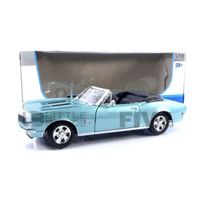 Voiture Miniature de Collection - MAISTO 1/18 - CHEVROLET Camaro SS 396 Cabriolet - 1967 - Blue / White - 31684BL