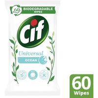 CIF Lingettes Biodégradables Océan - x60