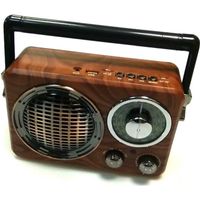Haut parleur bluetooth en forme de radio vintage