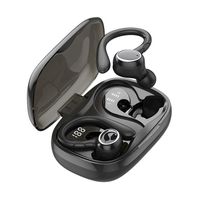 Ecouteur Bluetooth 5.3 Sans Fil HiFi Stéréo Oreillette Étanche sans Fil pour Sports Affichage LED Étanche Cadeaux