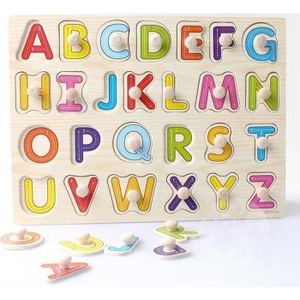 PUZZLE Jouet d'Eveil Bébé Puzzle en Bois Coloré Puzzle Enfant Encastrement Alphabet