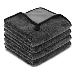 Chiffon de lavage de voiture 300gsm Serviette en microfibre Nettoyage de voiture