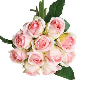 11 Roses Bouquet Fleur Artificielle Lait En Poudre