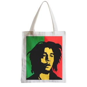 PANIER - SAC DE PLAGE Grand Sac Shopping Plage Etudiant Bob Marley Reagg