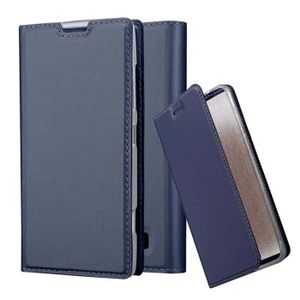 Housse étui Coque Slim Pour Nokia Lumia 520 – Noir Grainé, Fermeture Magnétique