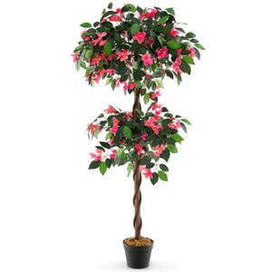 FLEUR ARTIFICIELLE COSTWAY Bougainvillier Artificiel de 140 cm, 252 F