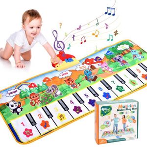 TAPIS ÉVEIL - AIRE BÉBÉ Tapis Musical Bébé avec 8 Instruments, Jeux Tapis de Musique Tapis de Clavier de Sol Jouets pour Garçons Filles