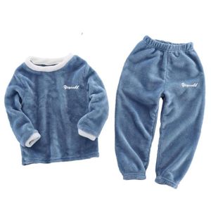 Combinaison Pyjama polaire pour enfants - Lune, 5-10 ans, Bleu