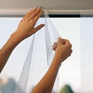 Blanc Moustiquaire pour fenêtre 150x180cm 