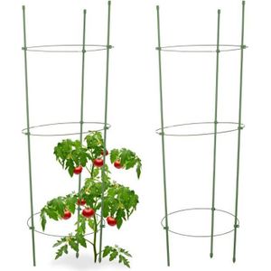 TUTEUR - LIEN - ATTACHE Relaxdays Cage à tomates Tuteur plantes grimpantes