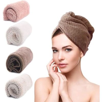 Serviette Microfibre Cheveux - Serviette Sèche Cheveux