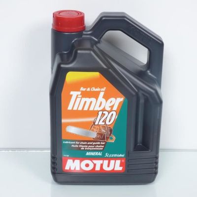 Bidon d huile filante Motul Timber 120 en 5L pour chaîne de tronÃ§onneuse -  Cdiscount Auto