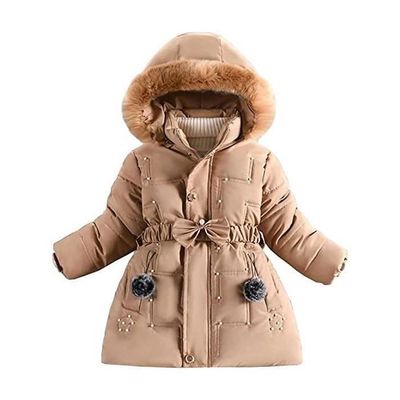 Doudoune Enfant Fille De 6 à 14 ans Chaude Hiver Epaisse avec Capuche  Mi-longue Couleur Unie Champagne - Cdiscount Prêt-à-Porter