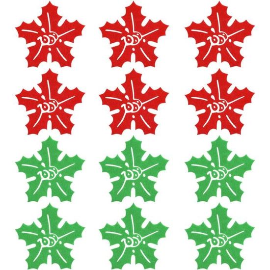 Sous-verres En Feutre Flocons De Neige - Lot De 6 - Décoration De Noël Pour Table