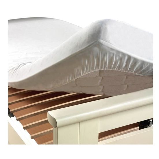 PATAYA Protège Matelas 100 X 200 Cm Imperméable - Alèse Coton Oeko-Tex Certifié Respirant Bébé Et Adulte Incontinence Drap Housse Anti-Acarien Lavable Hypoallergénique 4 Coins Élastiques 100x200
