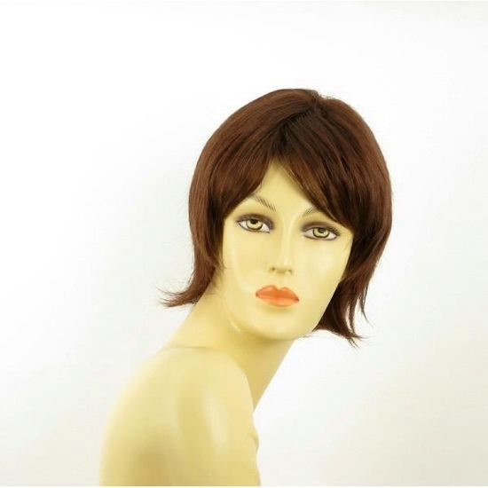 Perruque Courte Femme – Roux Cuivré Intense – Modèle Margot 350 – Synthétique – Taille Moyenne