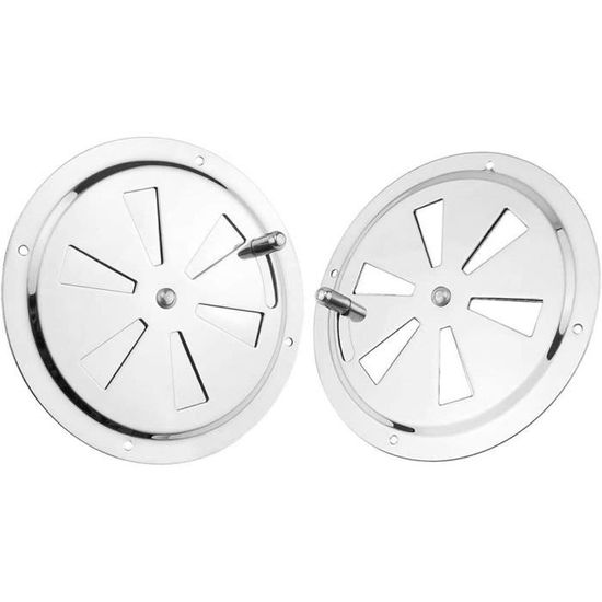 Grille Inox Vegena 2Pcs Grille D'au00e9ration Ronde, 125 Mm Grille