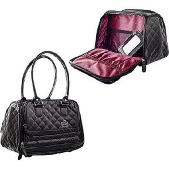 Sac De Maquillage Voyage Avec Miroir LED - Trousse Beauté Cosmétique Portable, étui Vanité Organisé