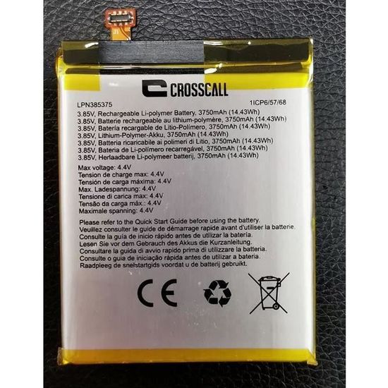Batterie Crosscall LPN 385375