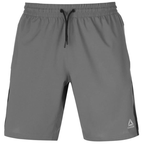 Reebok Workout Short De Sport En Polyester Hommes Gris Cdiscount Pret a Porter