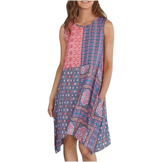 Robe Sweat à Capuche Femme Roxy Be Rider - Manches Longues Coton Polyester Confort Décontracté