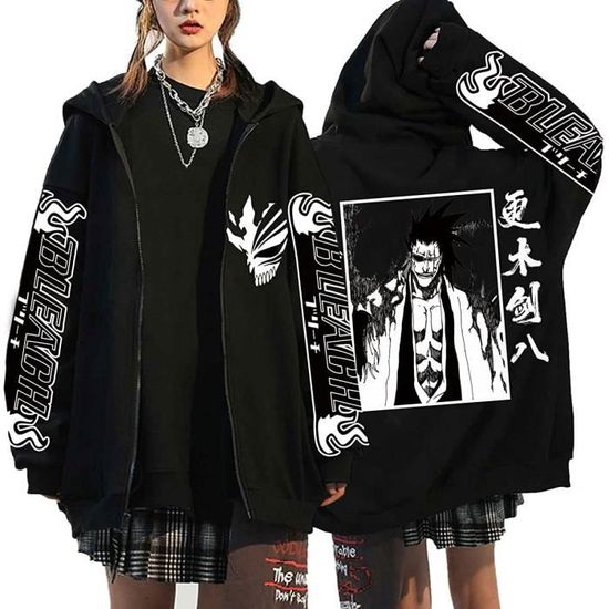 Sweat à capuche zippé Ant - Noir – SCRT