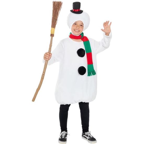 FUNIDELIA Déguisement bonhomme de neige enfant - Déguisement fille et garçon et accessoires Halloween, carnaval et NoelT