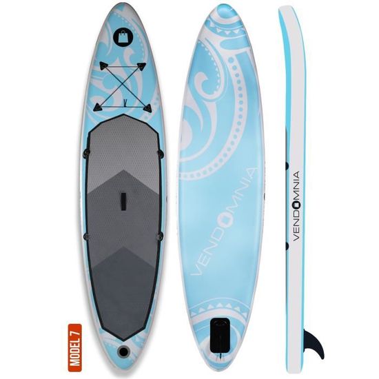Stand Up Paddle Gonflable Union 10'8 Noir 320 X 81 X 15 Cm à Prix
