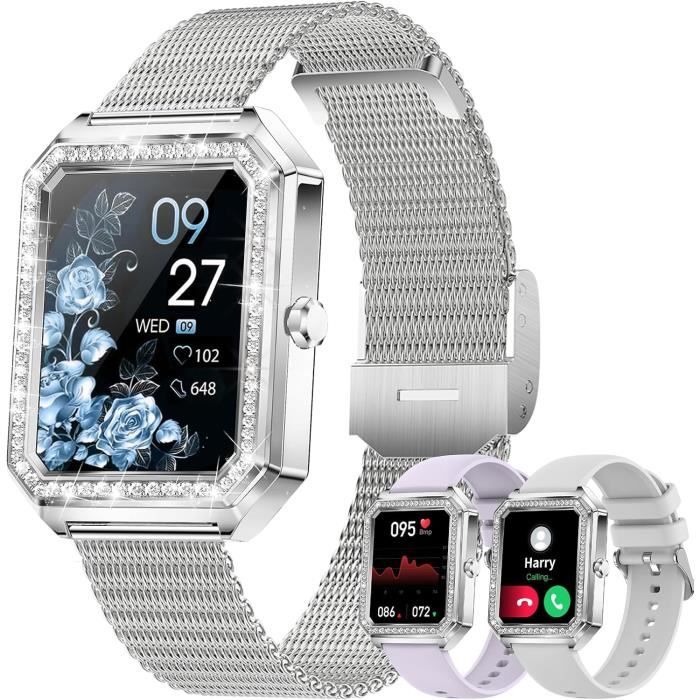 Efolen Montre Connectée Femme avec Appel Bluetooth, 1.1